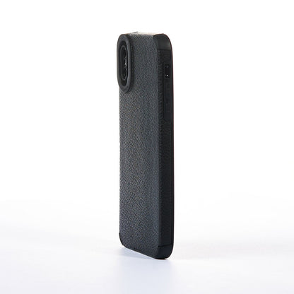 Grained Leather Case - iPhone X/XS - Black