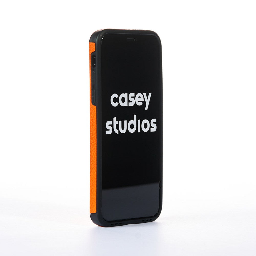 Grained Leather Case - iPhone X/XS - Orange