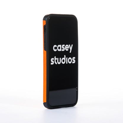 Grained Leather Case - iPhone X/XS - Orange