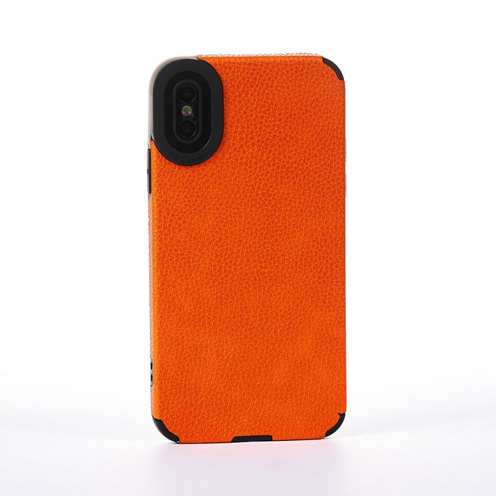 Grained Leather Case - iPhone X/XS - Orange