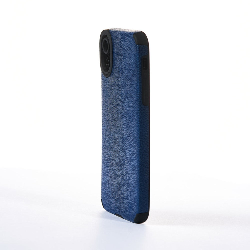 Grained Leather Case - iPhone XR - Blue