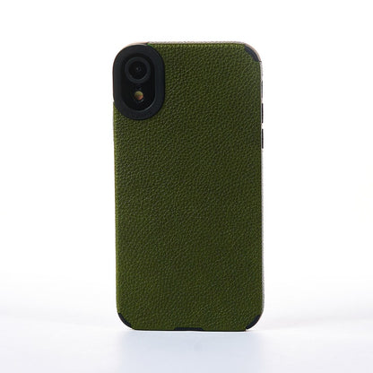 Grained Leather Case - iPhone XR - Green