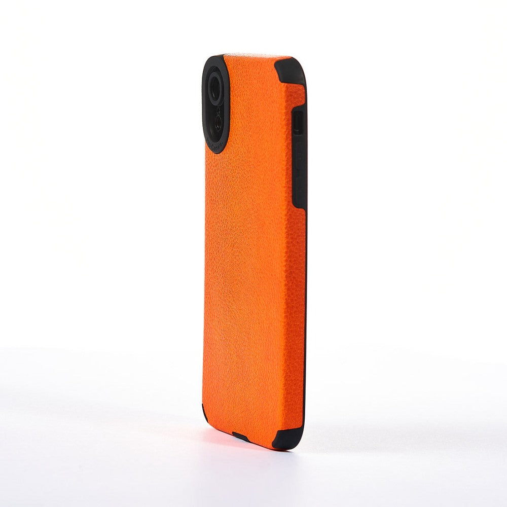 Husa Grained Leather - iPhone XR - Portocaliu