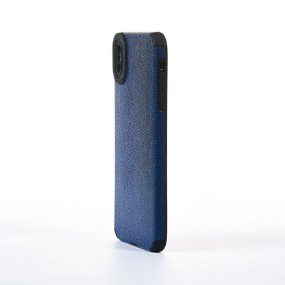 Grained Leather Case - iPhone XS Max - Blue