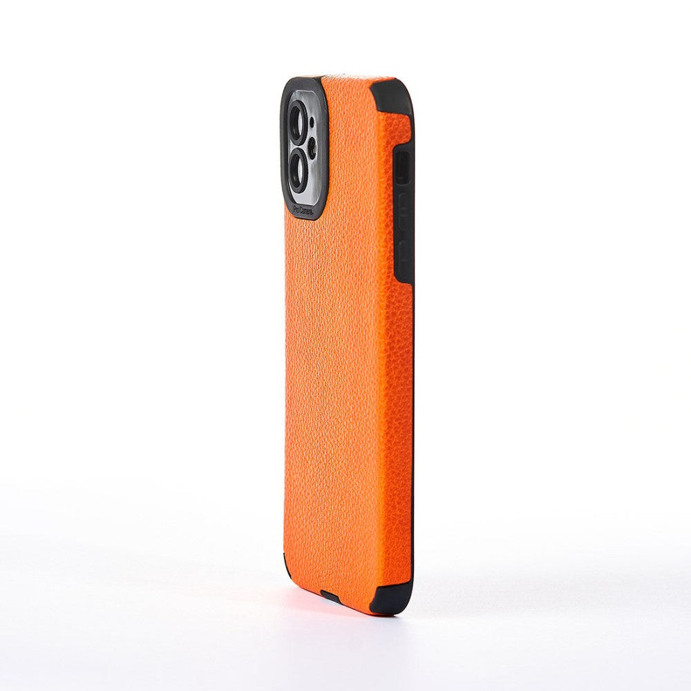 Husa Grained Leather - iPhone 11 - Portocaliu