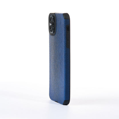 Grained Leather Case - iPhone 11 Pro Max - Blue