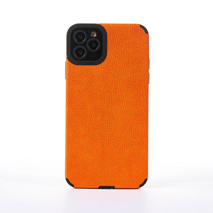Grained Leather Case - iPhone 11 Pro Max - Orange