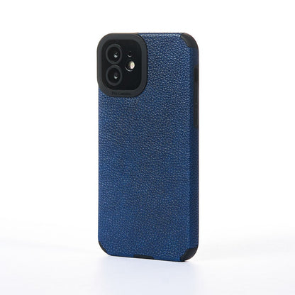 Husa Grained Leather - iPhone 13 Pro- Albastru
