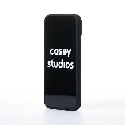 Husa Grained Leather - iPhone 12 Pro - Negru