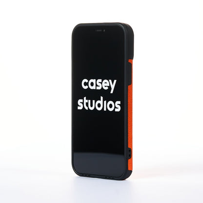 Grained Leather Case - iPhone 12 Pro - Orange