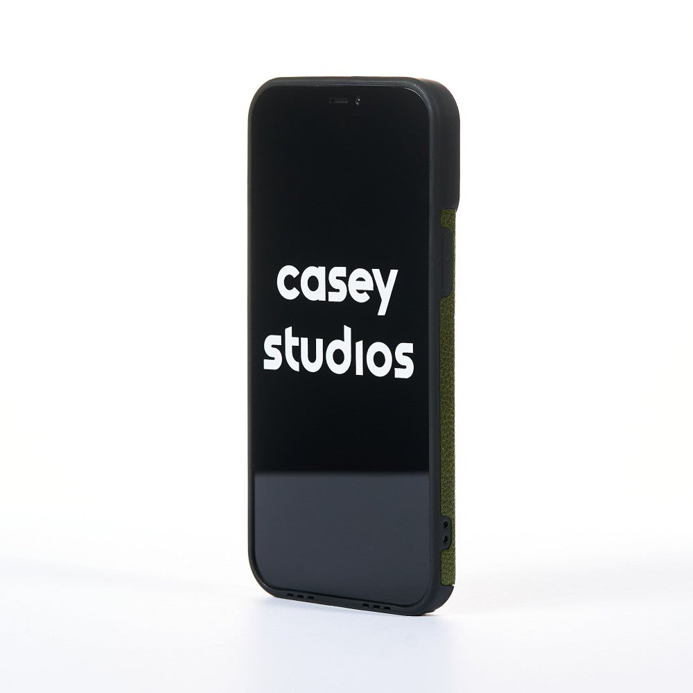 Husa Grained Leather - iPhone 12 Pro Max - Verde