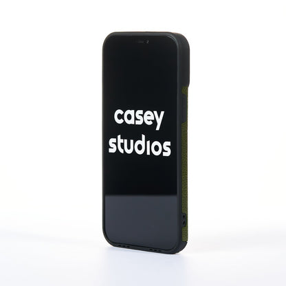 Husa Grained Leather - iPhone 12 Pro Max - Verde