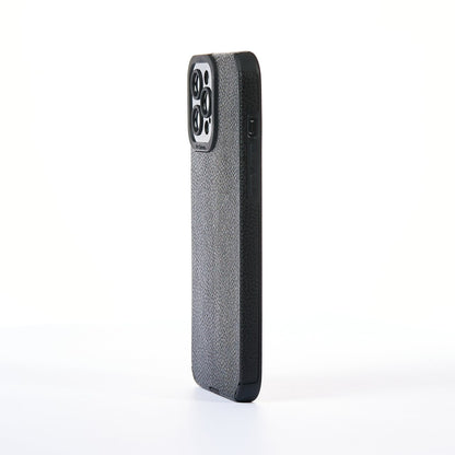 Husa Grained Leather - iPhone 12 Pro Max - Negru