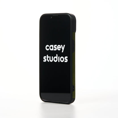 Grained Leather Case - iPhone 13 - Green