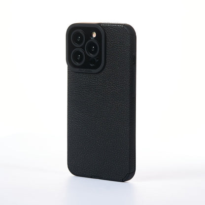 Grained Leather Case - iPhone 13 Pro Max - Black