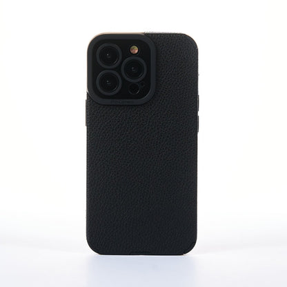 Grained Leather Case - iPhone 13 Pro Max - Black