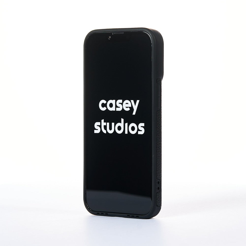 Husa Grained Leather - iPhone 13 Pro - Negru