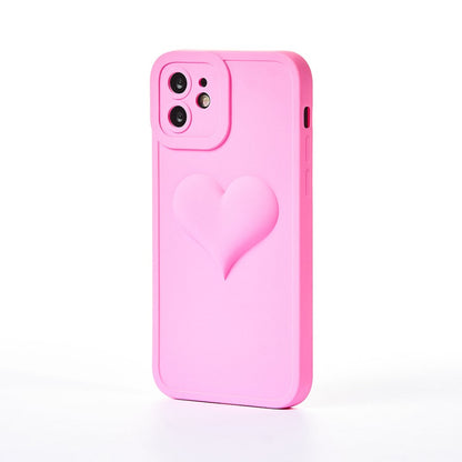 Full Heart Case - iPhone 12 - Hot Pink
