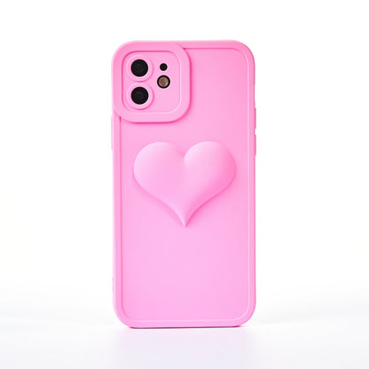 Full Heart Case - iPhone 12 - Hot Pink