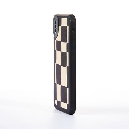 Square-Edged Case - iPhone XS Max - White/Black