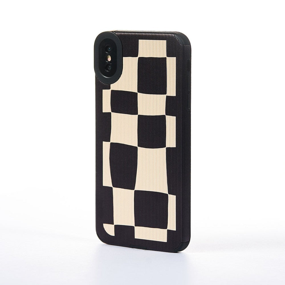 Square-Edged Case - iPhone XS Max - White/Black