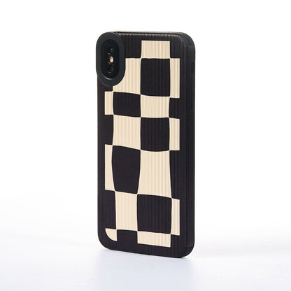 Square-Edged Case - iPhone XS Max - White/Black