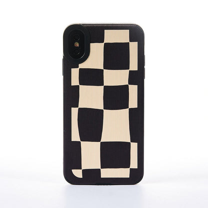Square-Edged Case - iPhone XS Max - White/Black