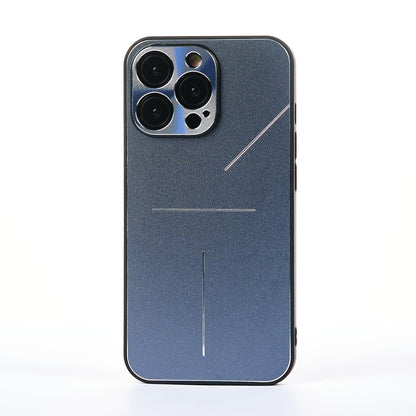 Husa Metalines - iPhone 13 Pro - Albastru