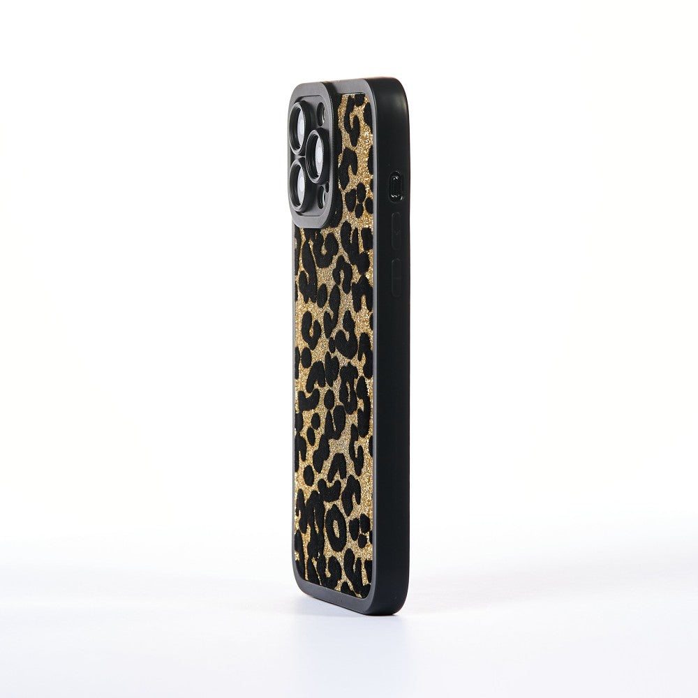 Furry Print Case - iPhone 13 Pro Max - Gold