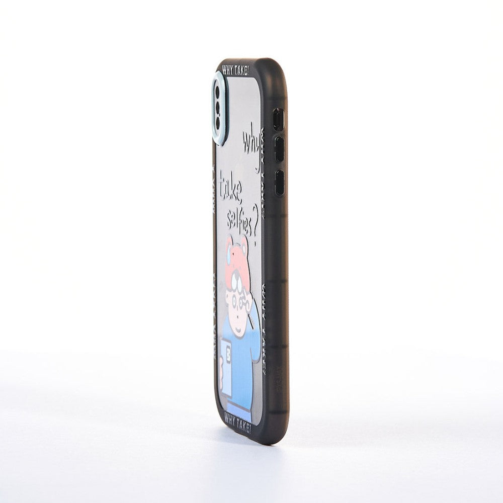 Husa Why? - iPhone X/XS - Negru