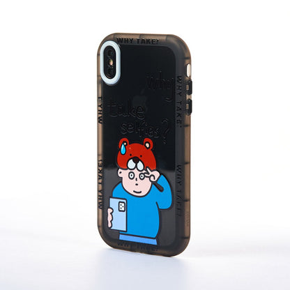 Husa Why? - iPhone XS Max - Negru
