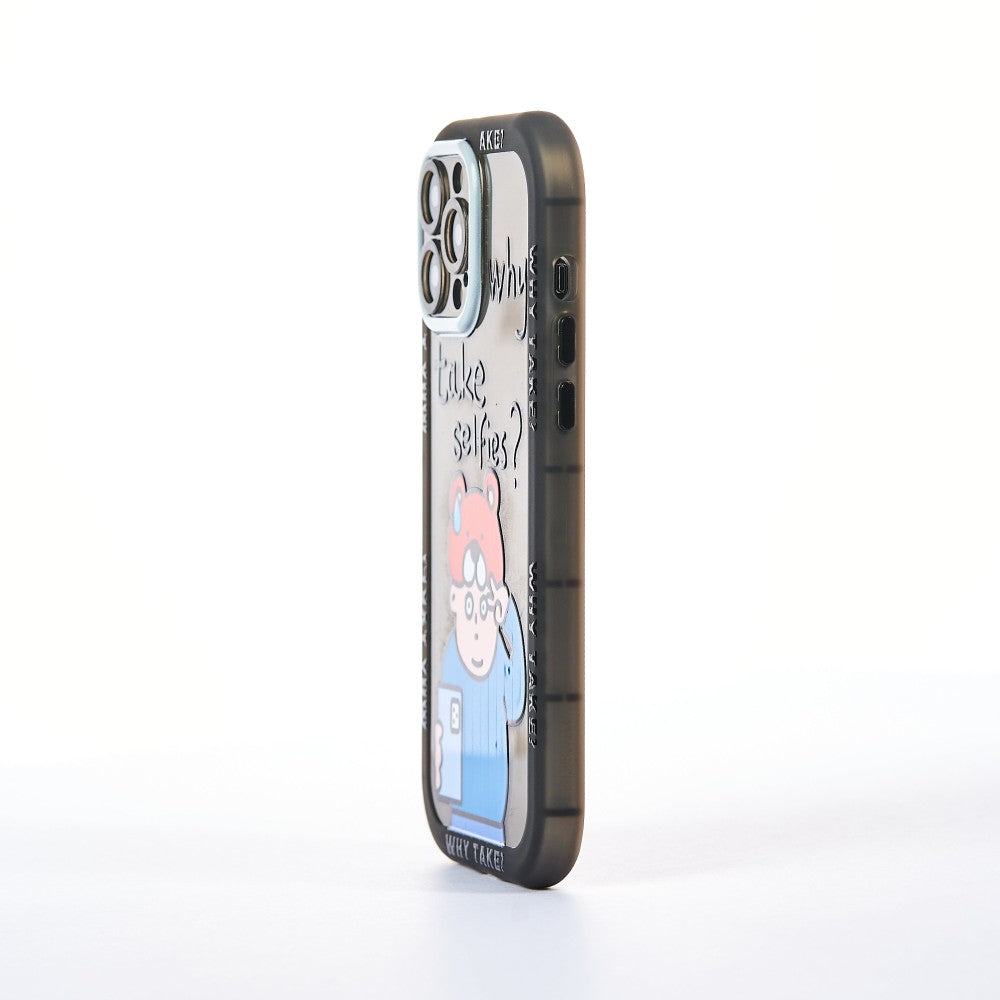 Husa Why? - iPhone 13 Pro Max - Negru