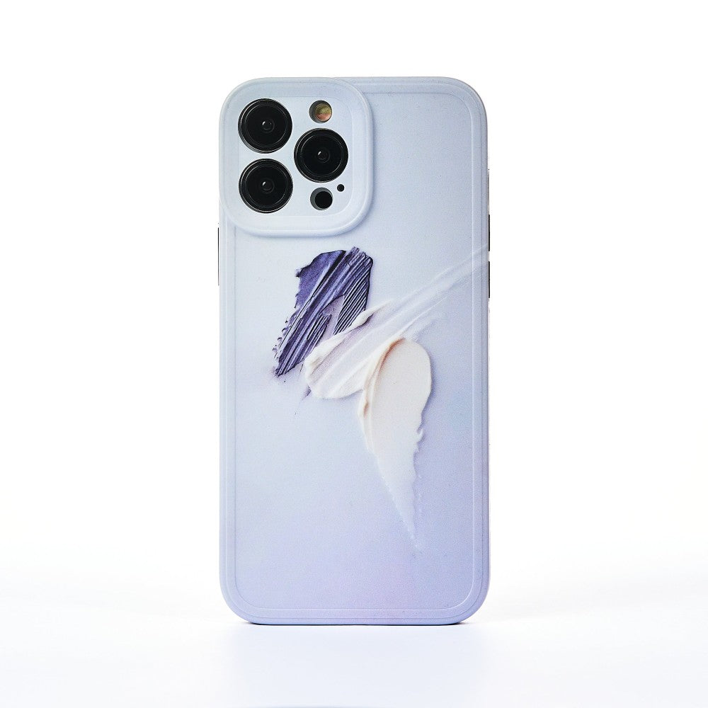 Husa Acryllic Paint - iPhone 13 Pro Max - Mov Deschis