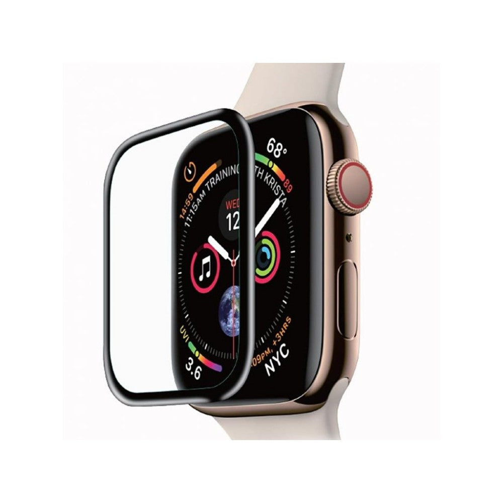 MaxDefense+ Tempered Glass - Apple Watch 4/5/6/SE - 44MM - Black