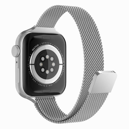 Curea Milanese Slimline - Apple Watch 1/2/3/4/5/6/7/8/9/10/11/SE/SE2/SE3 - 38/40/41/42 MM - Silver