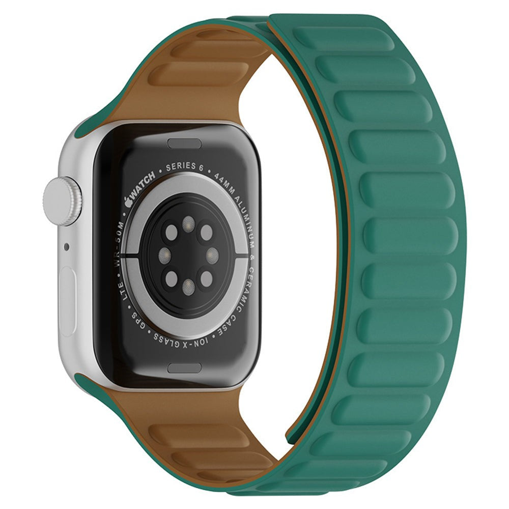 Curea Leather Link Signature - Apple Watch 1/2/3/4/5/6/7/8/9/10/11/SE/SE2/SE3 - 38/40/41/42 MM - Turcuaz