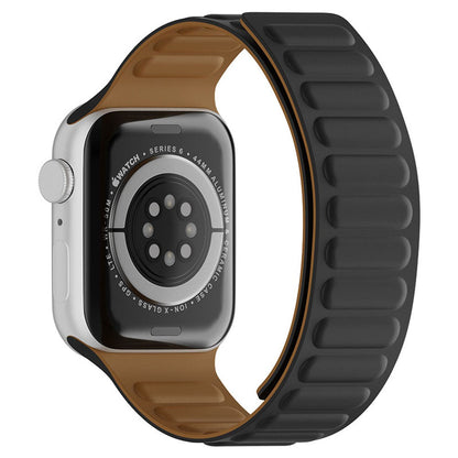 Leather Link Signature Strap - Apple Watch 1/2/3/4/5/6/7/8/9/10/11/SE/SE2/SE3/Ultra 1/Ultra 2/Ultra 3 - 42/44/45/46/49 MM - Black
