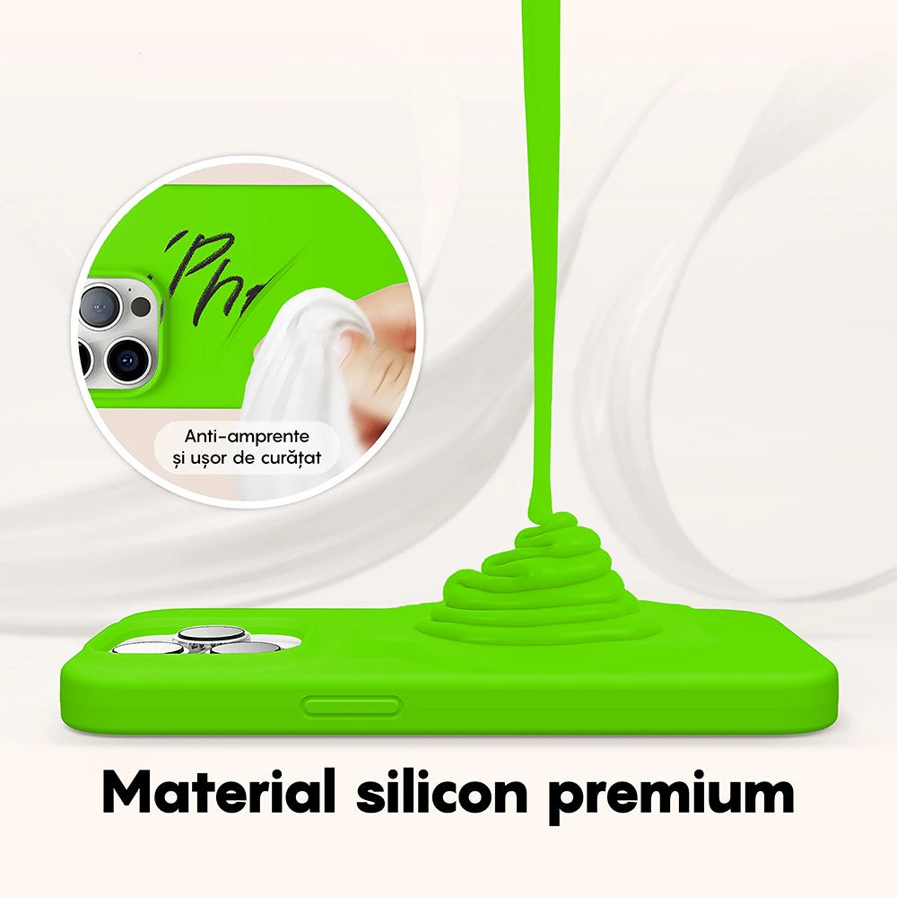 Husa Soft Silicone - iPhone 14 Pro Max - Neon Green