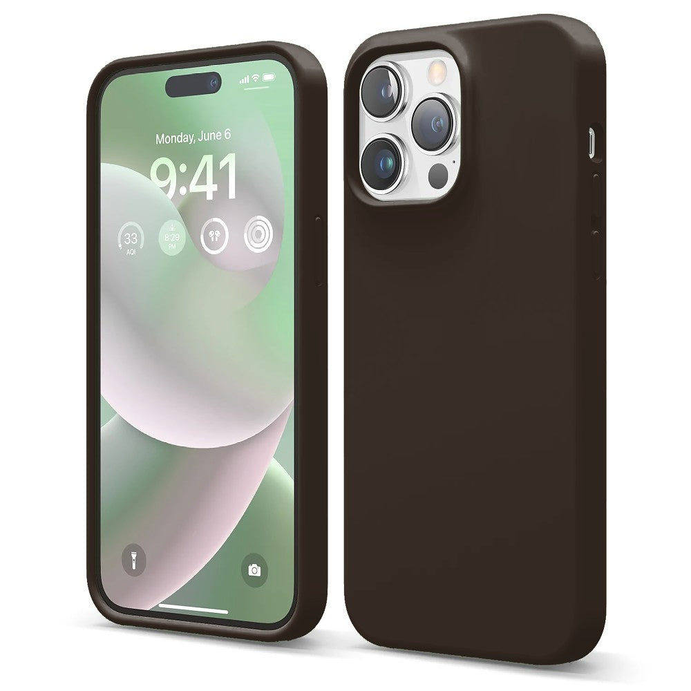 Soft Silicone Case - iPhone 14 Pro Max - Brown