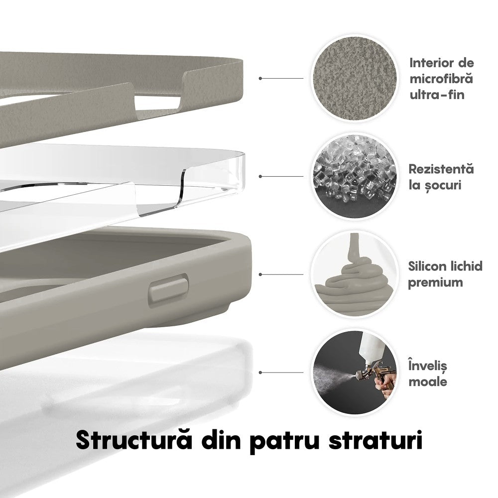 Husa Soft Silicone - iPhone 14 - Gray