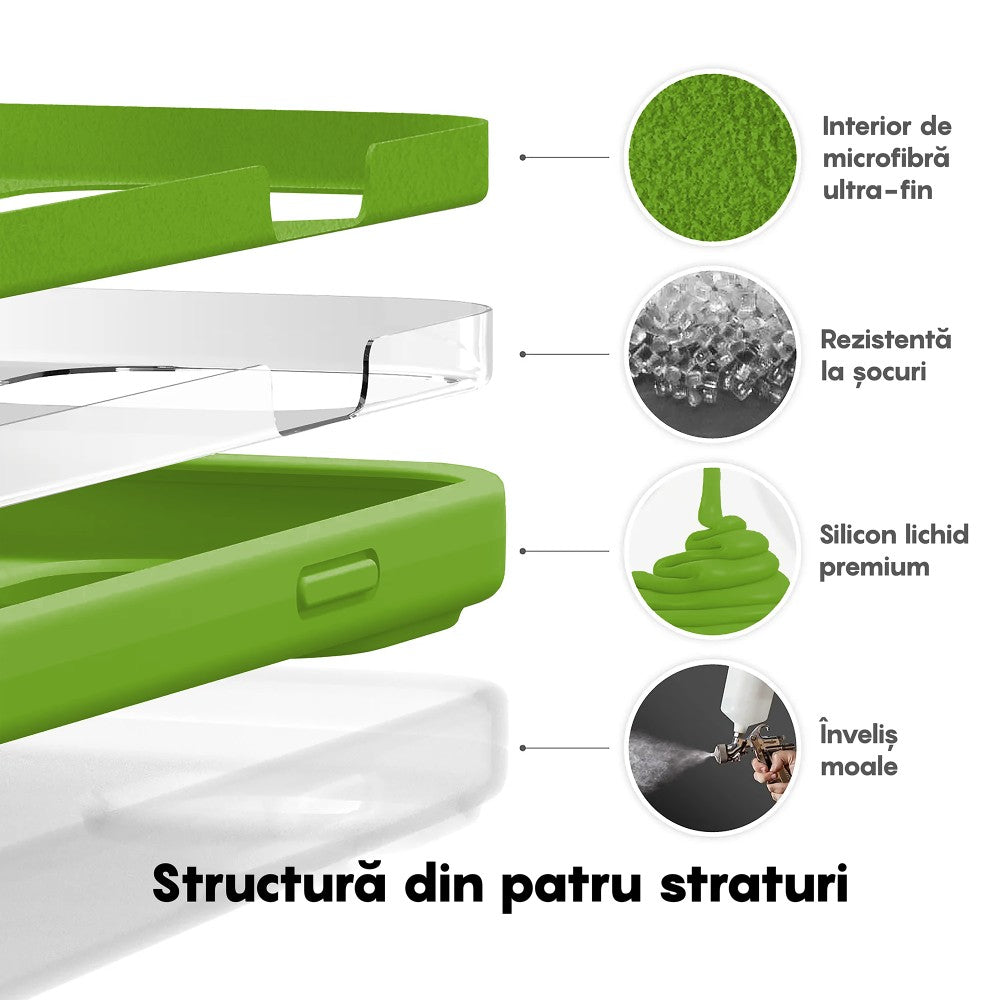 Husa Soft Silicone - iPhone 14 Pro - Acid Green