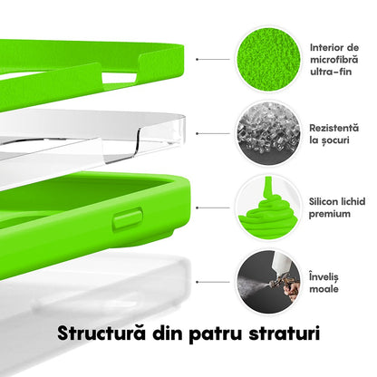 Husa Soft Silicone - iPhone 14 Pro - Neon Green