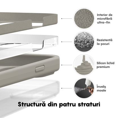 Husa Soft Silicone - iPhone 14 Plus - Gray