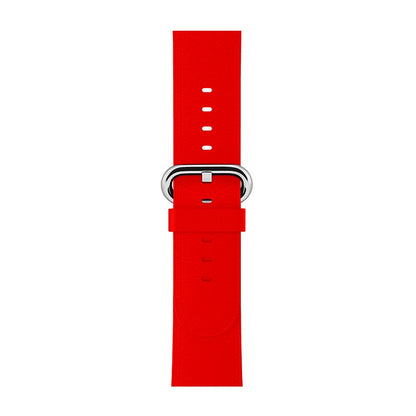 Leather Classic Strap - Apple Watch 1/2/3/4/5/6/7/8/9/10/11/SE/SE2/SE3/Ultra 1/Ultra 2/Ultra 3 - 42/44/45/46/49 MM - Red