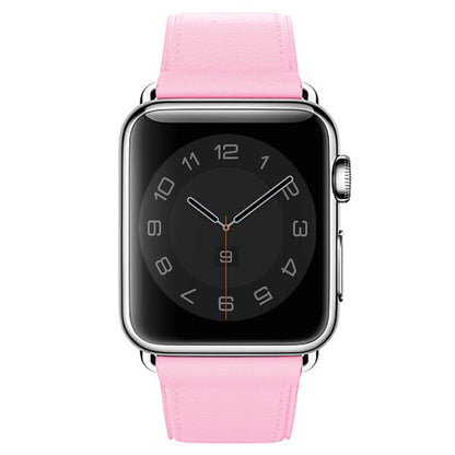Leather Classic Strap - Apple Watch 1/2/3/4/5/6/7/8/9/10/11/SE/SE2/SE3/Ultra 1/Ultra 2/Ultra 3 - 42/44/45/46/49 MM - Pink