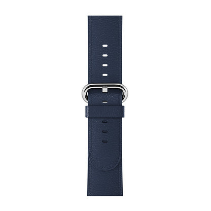 Classic Leather Strap - Apple Watch 1/2/3/4/5/6/7/8/9/10/11/SE/SE2/SE3/Ultra 1/Ultra 2/Ultra 3 - 42/44/45/46/49 MM - Dark Blue