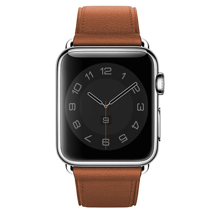 Leather Classic Strap - Apple Watch 1/2/3/4/5/6/7/8/9/10/11/SE/SE2/SE3/Ultra 1/Ultra 2/Ultra 3 - 42/44/45/46/49 MM - Brown