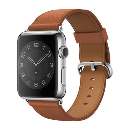 Leather Classic Strap - Apple Watch 1/2/3/4/5/6/7/8/9/10/11/SE/SE2/SE3/Ultra 1/Ultra 2/Ultra 3 - 42/44/45/46/49 MM - Brown