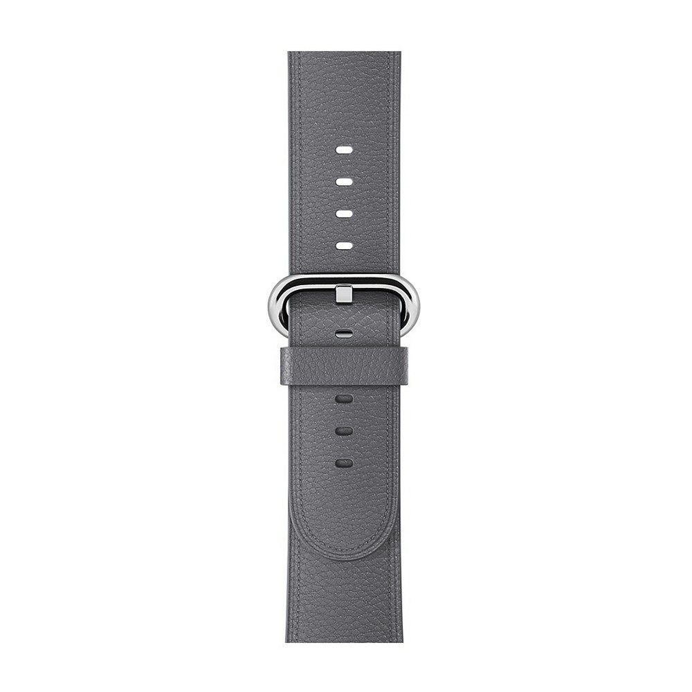 Curea Leather Classic - Apple Watch 1/2/3/4/5/6/7/8/9/10/11/SE/SE2/SE3/Ultra 1/Ultra 2/Ultra 3 - 42/44/45/46/49 MM - Dark Gray