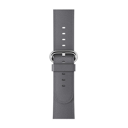 Leather Classic Strap - Apple Watch 1/2/3/4/5/6/7/8/9/10/11/SE/SE2/SE3/Ultra 1/Ultra 2/Ultra 3 - 42/44/45/46/49 MM - Dark Gray
